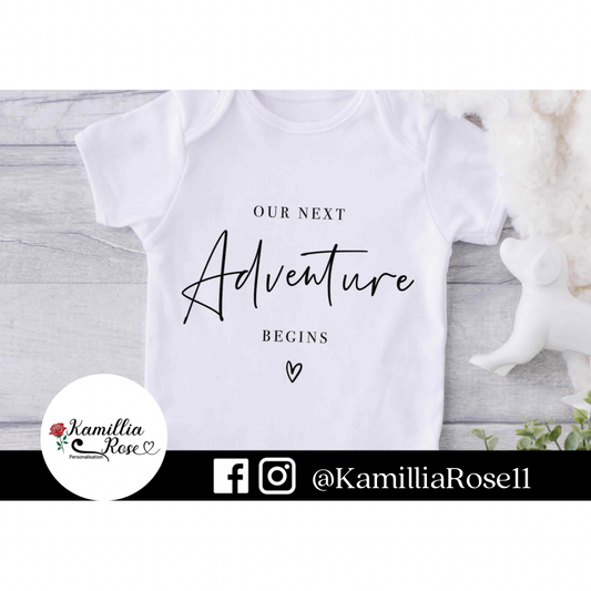 Our next adventure begins - Baby Vest