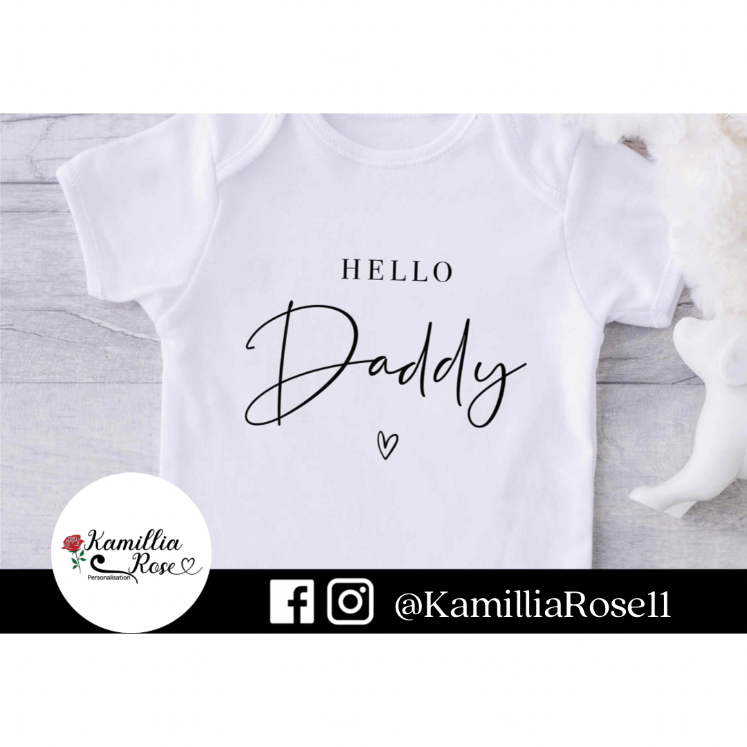 Hello Daddy - Baby Vest