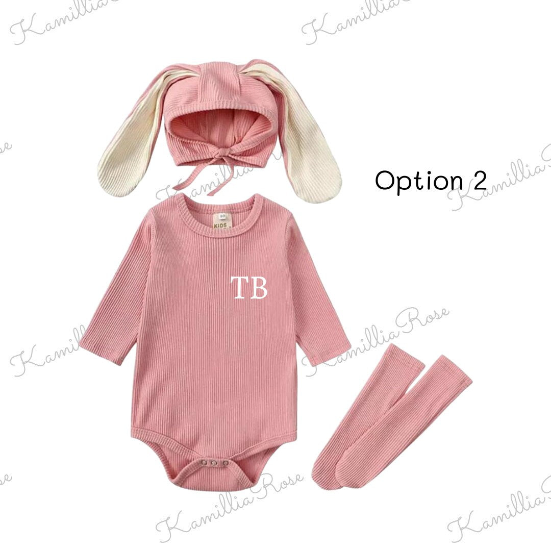 Pink Easter Bunny Clothing & Accessory Set, Baby, Easter 2023, Toddler, Insta Bunny, Trending, Personalised Bunny Set