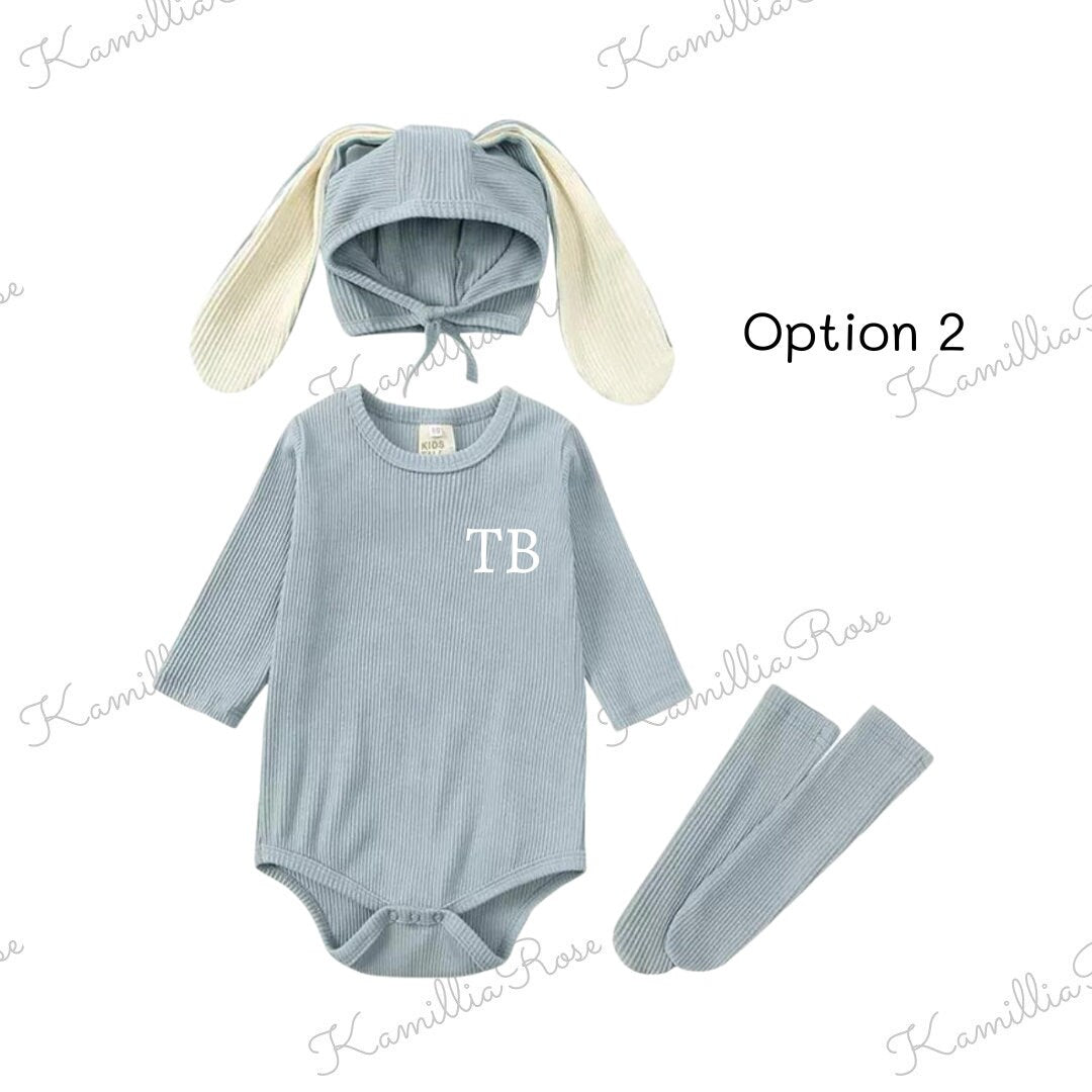 Blue Easter Bunny Clothing & Accessory Set | Baby | Easter 2023 | Toddler | Insta Bunny | Trending | Personalised | Outfit | Adorable