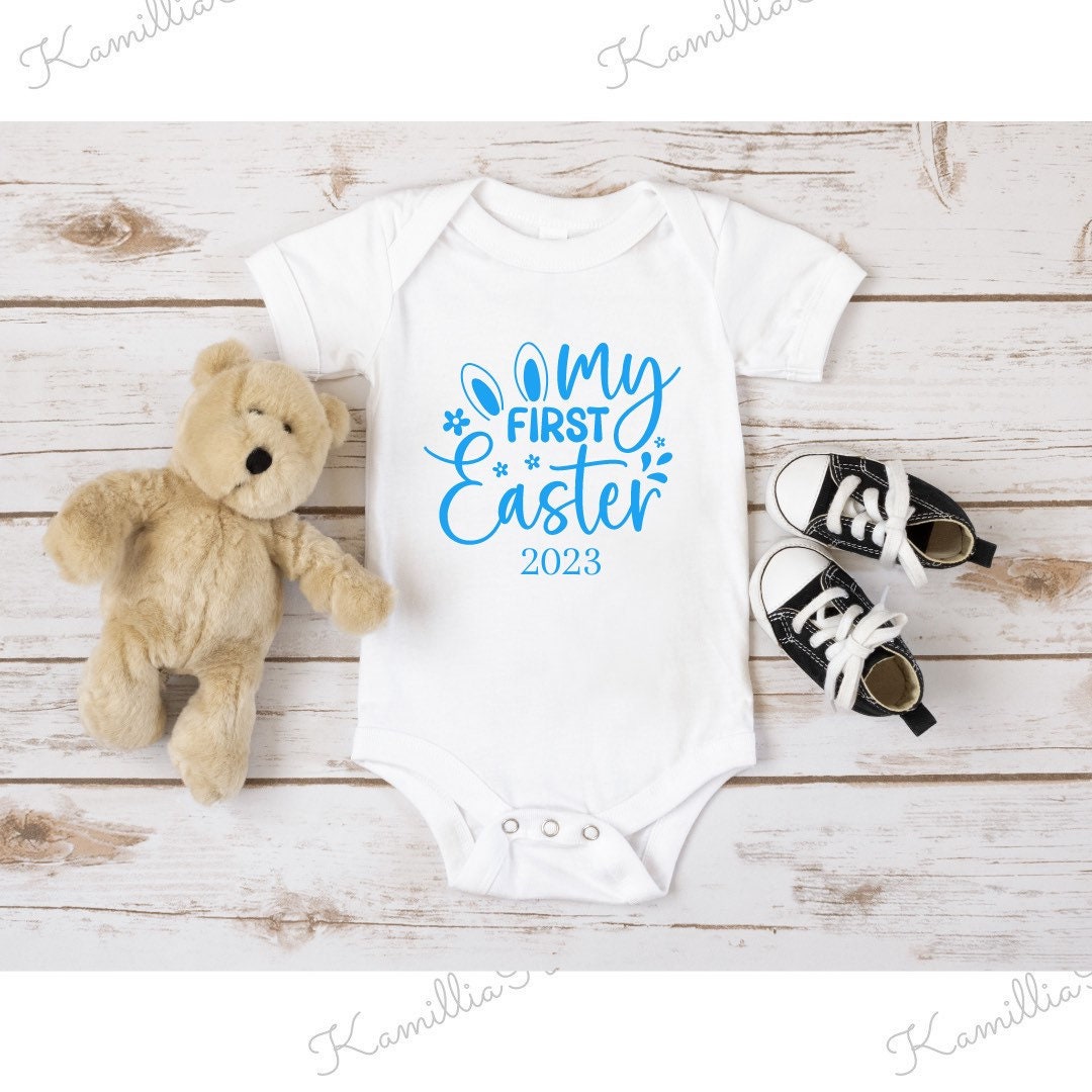 My 1st Easter - Baby Vest | Baby Boy | Baby Girl | New Baby | Unisex | Personalised Vests | Special | Keepsake | Customised | Baby Gift