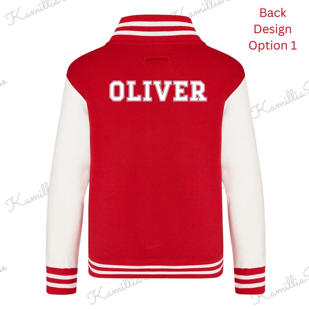 Kids Personalised Varsity Jacket - Baby, Toddler, Children, Matching, Fashion, Popular, Birthday, Christmas, Gift, Fashion