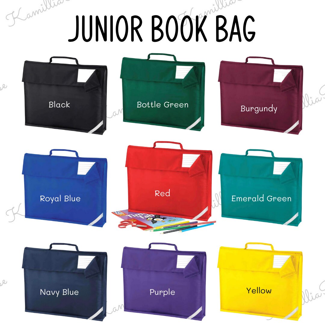 Personalised Kids School Book Bag - Back to school, Unisex, Boy, Girl, Children, Customised, School Bag, Reception, Year 1, Year 2