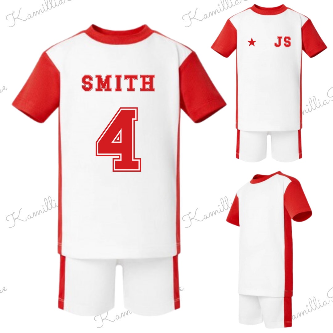 Kids Personalised Football Kits - Soccer, Baby, Toddler, Children, Goal, Birthday Gift, Special, Keepsake, Personalised Kids Clothing,Outfit