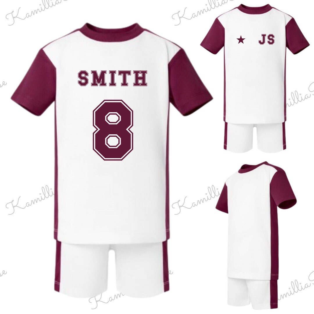 Kids Personalised Football Kits - Soccer, Baby, Toddler, Children, Goal, Birthday Gift, Special, Keepsake, Personalised Kids Clothing,Outfit