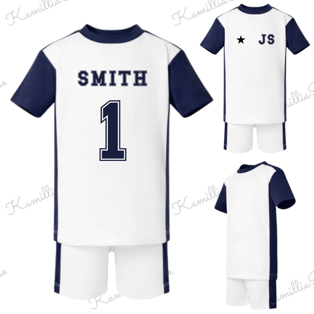 Kids Personalised Football Kits - Soccer, Baby, Toddler, Children, Goal, Birthday Gift, Special, Keepsake, Personalised Kids Clothing,Outfit