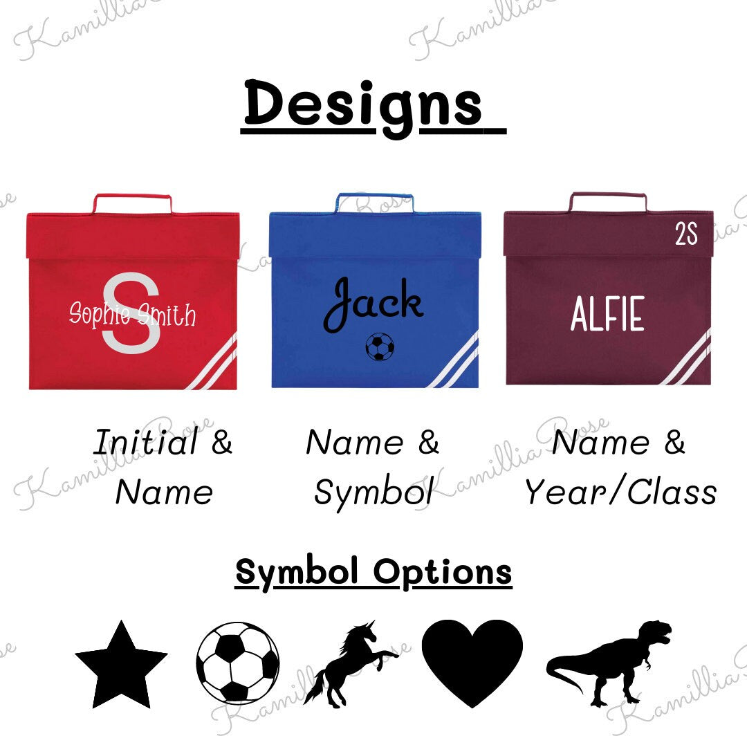 Personalised Kids School Book Bag - Back to school, Unisex, Boy, Girl, Children, Customised, School Bag, Reception, Year 1, Year 2