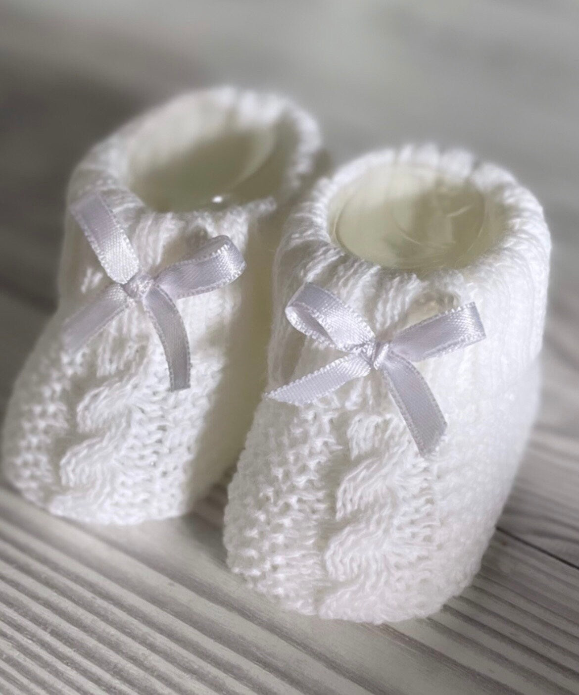 Happy Mothers Day - Pregnancy Announcement Baby Booties Gift Box Set - Grandparents, Nanny, Baby Reveal Idea, Knitted Baby Booties, Keepsake