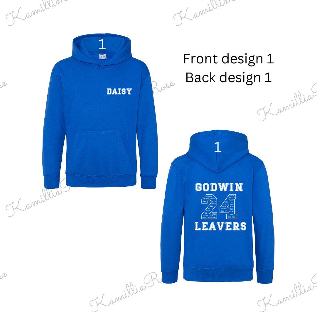 2024 Leavers Hoodies | Personalised | Nursery | School | College | Keepsake | Class of 24 | Memories | Year 6 | Year 11 | Customised