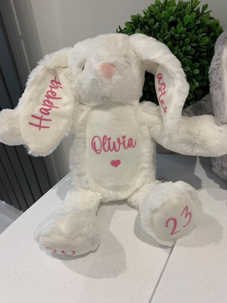 Personalised Easter Bunny Teddy - Special Keepsake Gift, Babies First Easter, Easter 2024, Keepsake, Personalised 1st Easter, Easter Bunny,