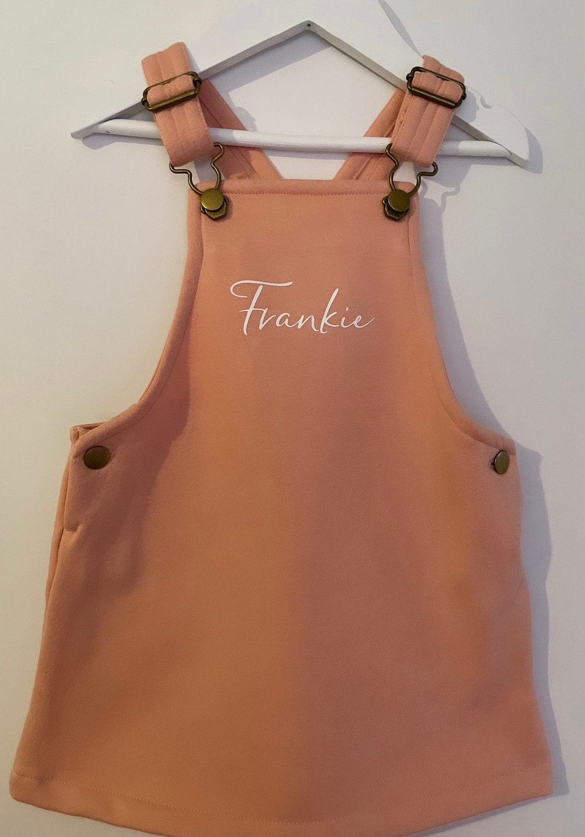 Personalised Girls Pinafore Dungaree Dress | Baby | Toddler | Child | Adjustable | Birthday | Party | Celebration |  Fleece Dress