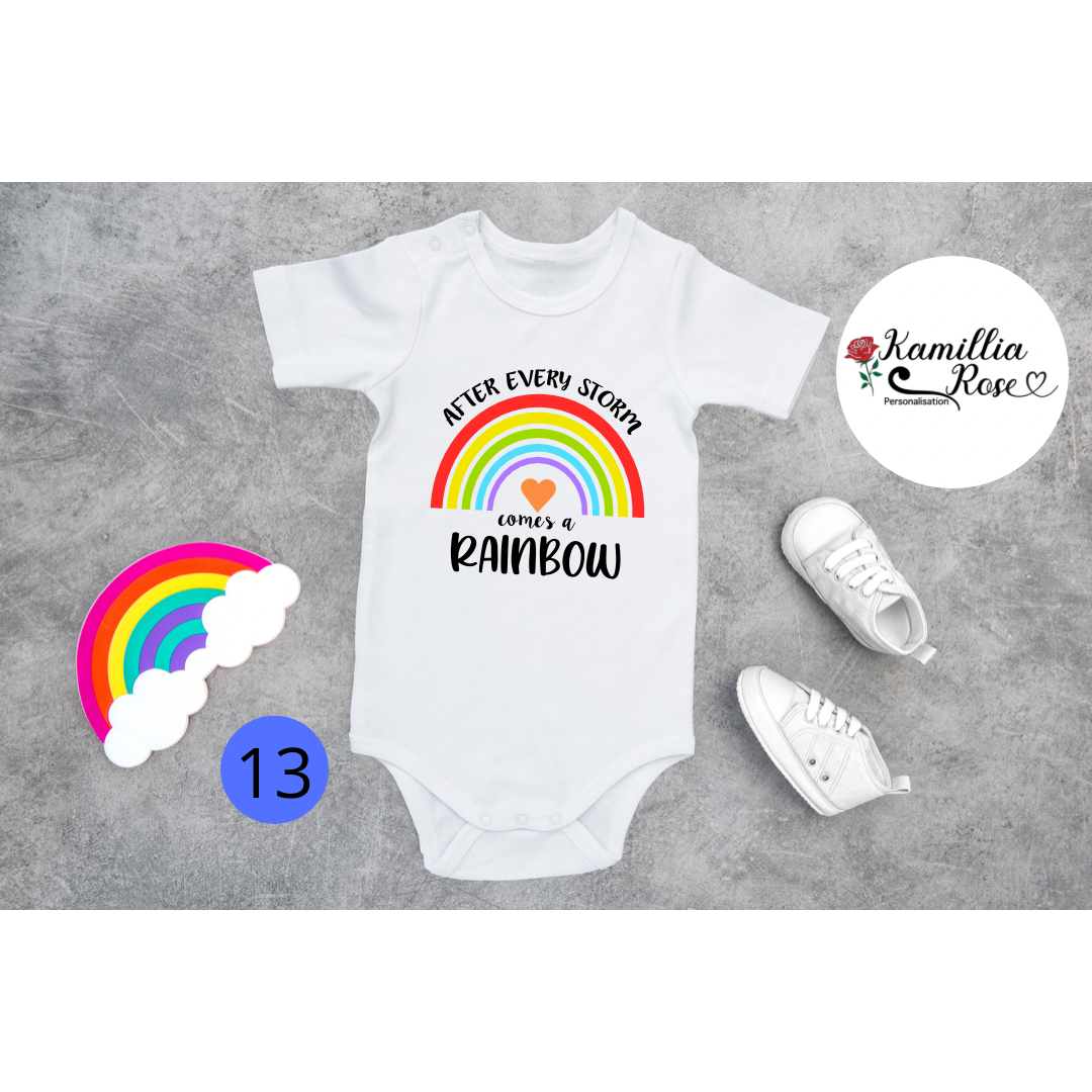 Rainbow Baby Vests