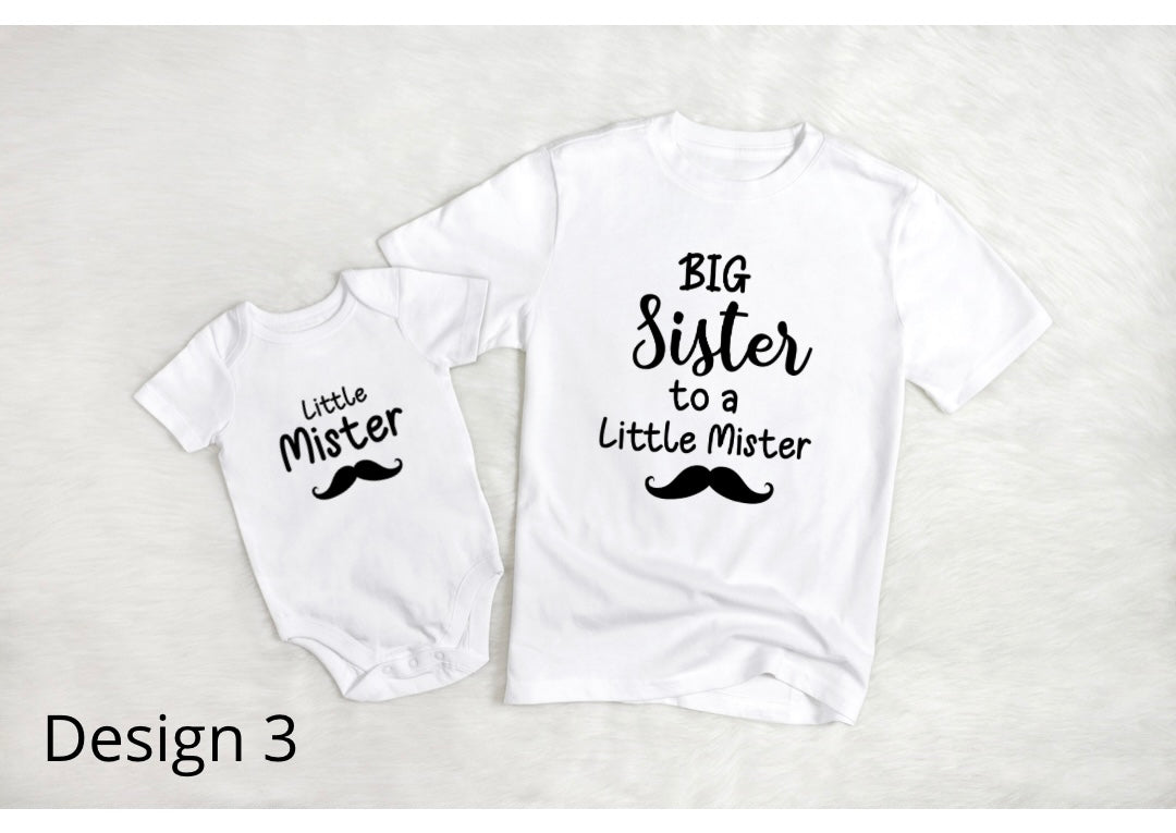 Big Sister, Little Mister - T-Shirt & Vest