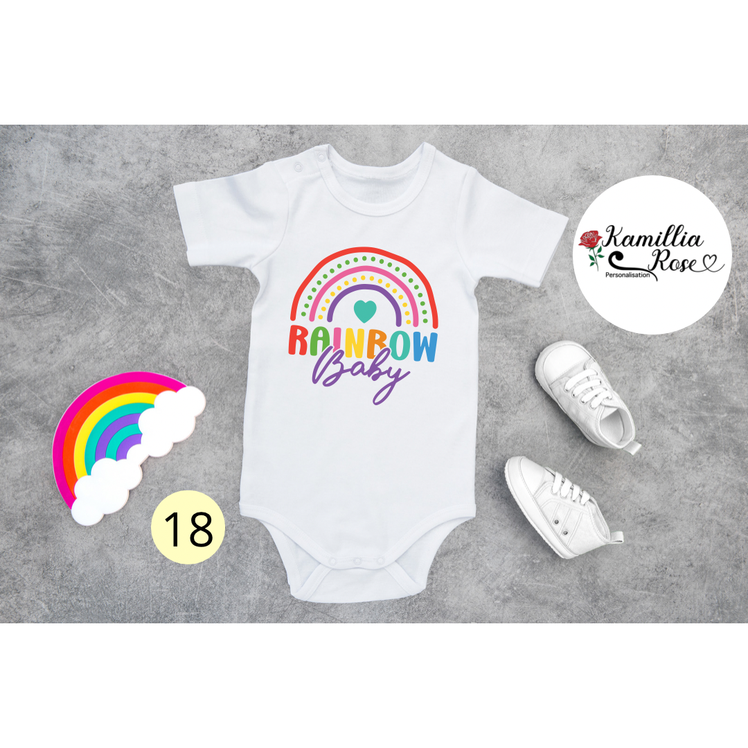 Rainbow Baby Vests