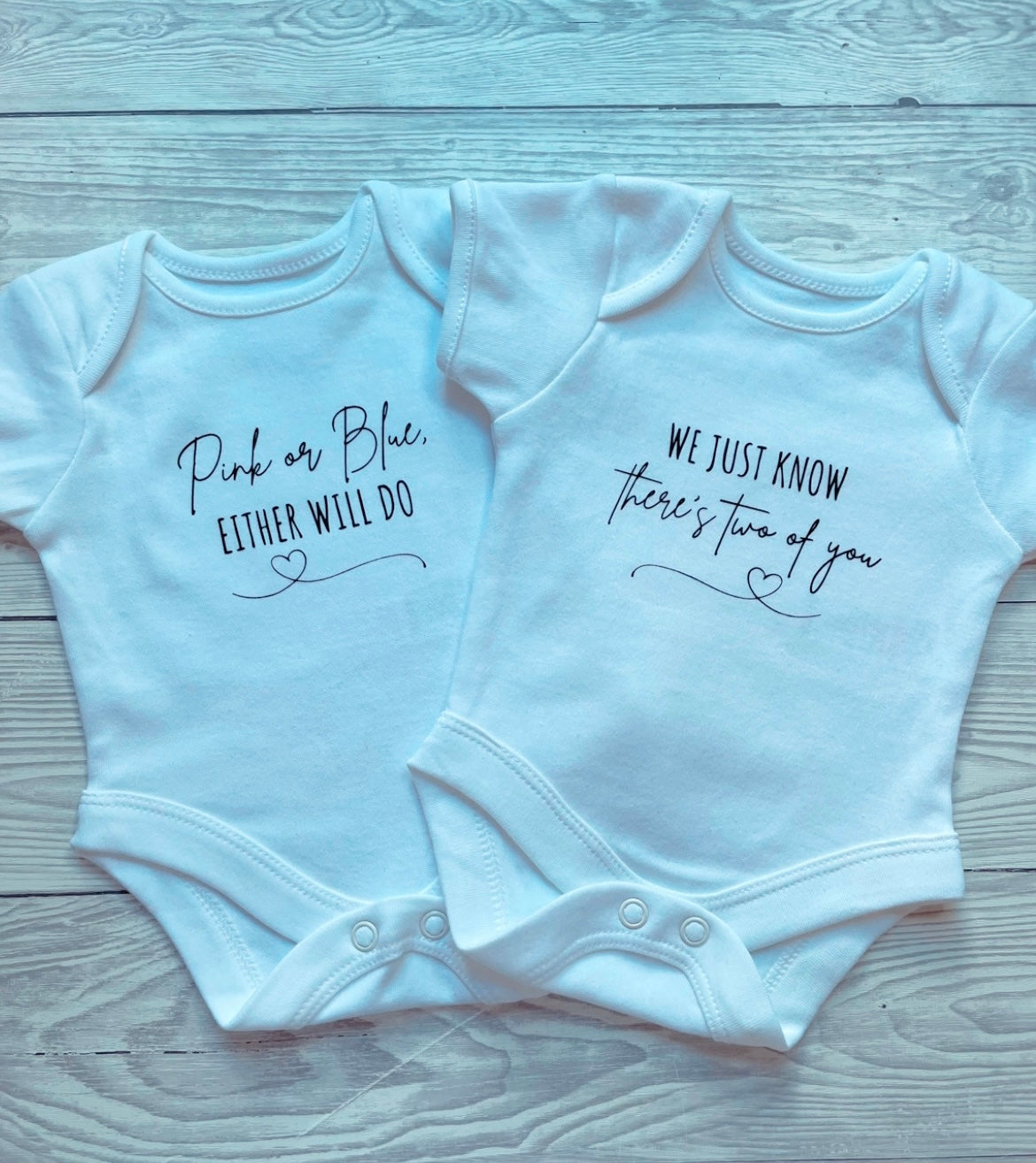 We just know, there’s two of you - Twin Baby Vests