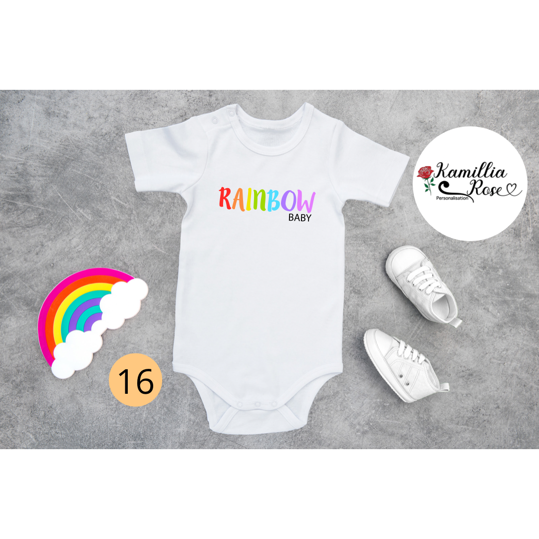 Rainbow Baby Vests