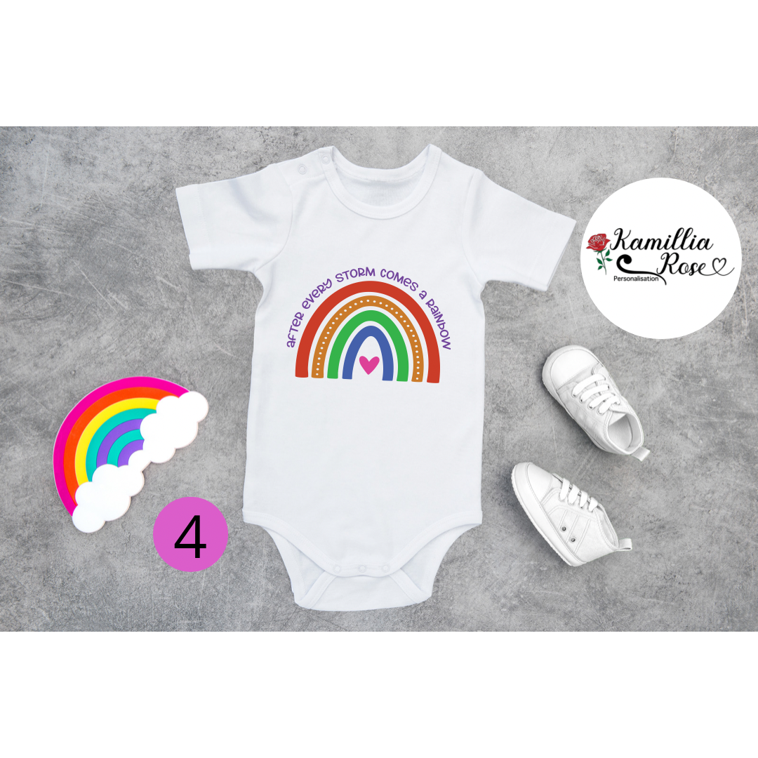 Rainbow Baby Vests