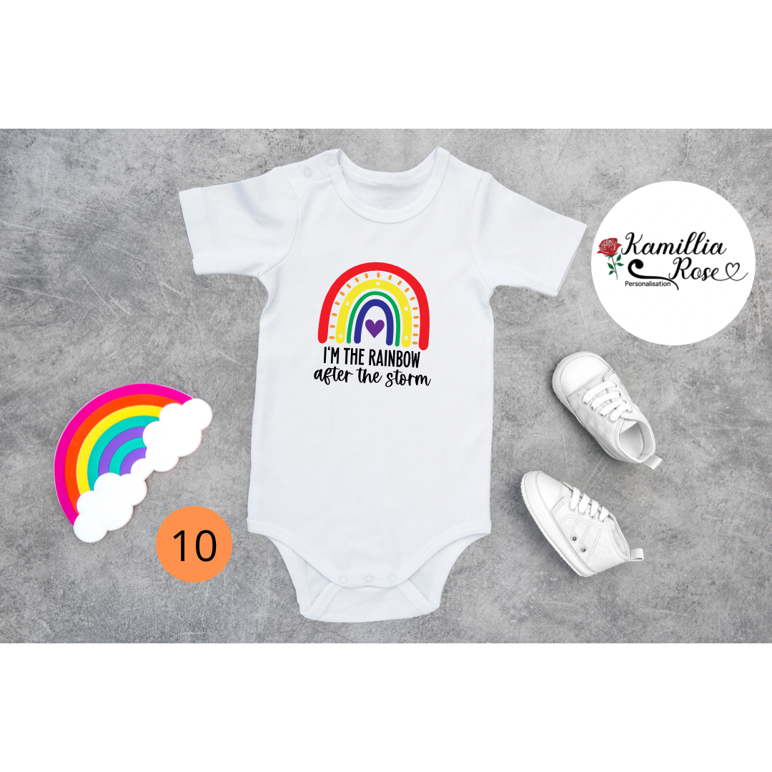 Rainbow Baby Vests