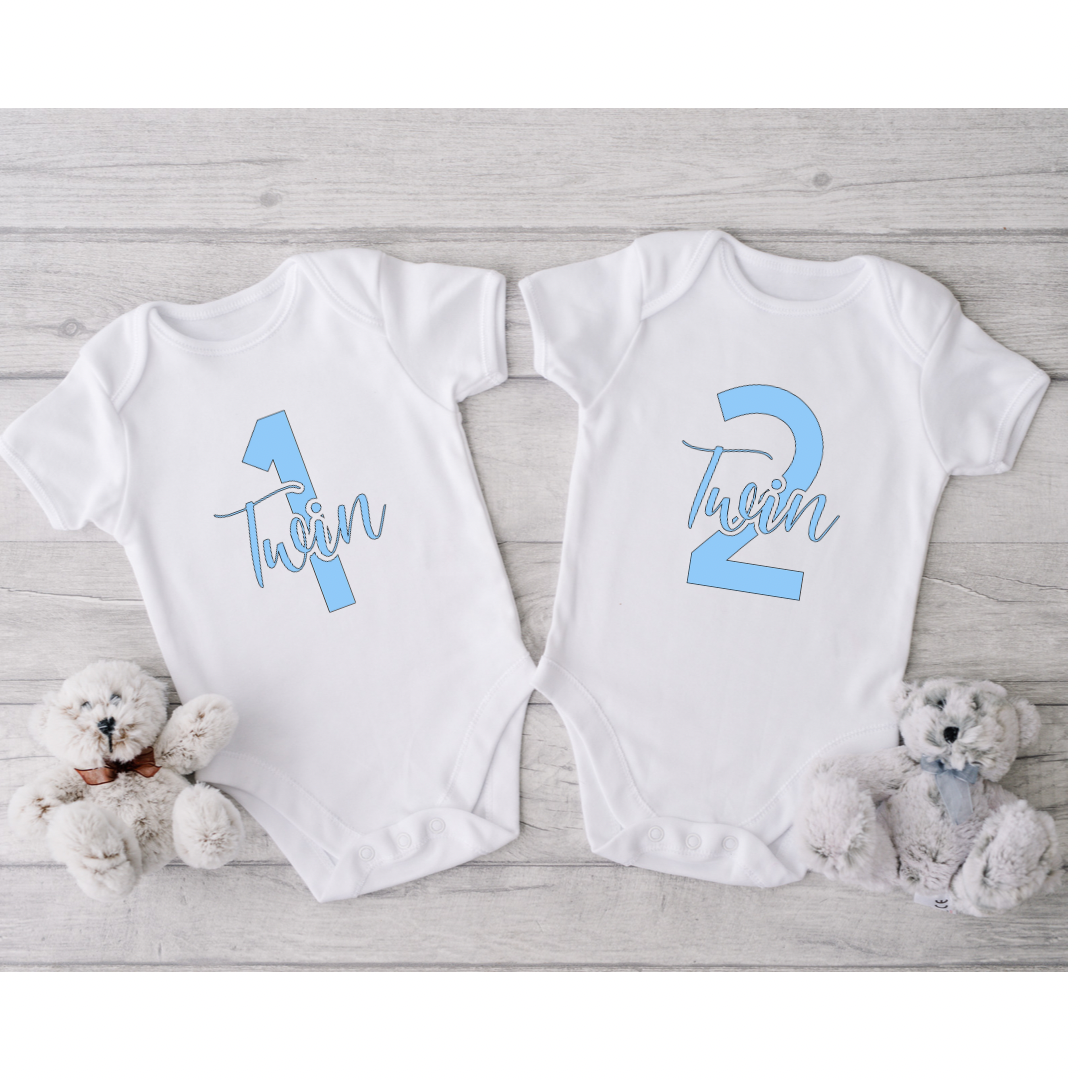 Twin 1 & Twin 2 - Baby Vests