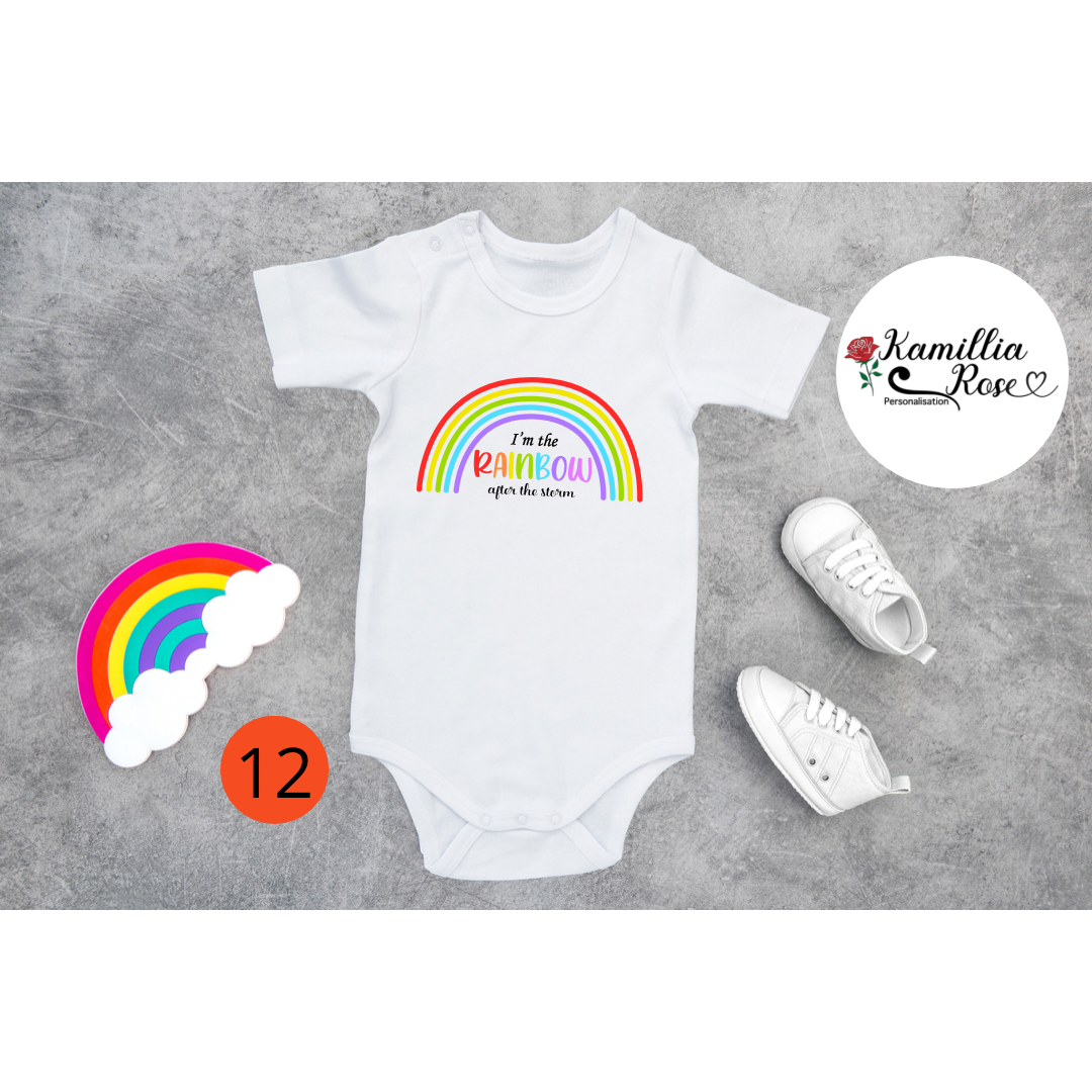 Rainbow Baby Vests