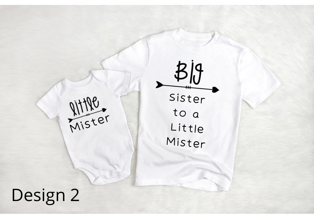 Big Sister, Little Mister - T-Shirt & Vest