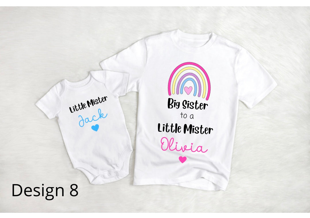 Big Sister, Little Mister - T-Shirt & Vest