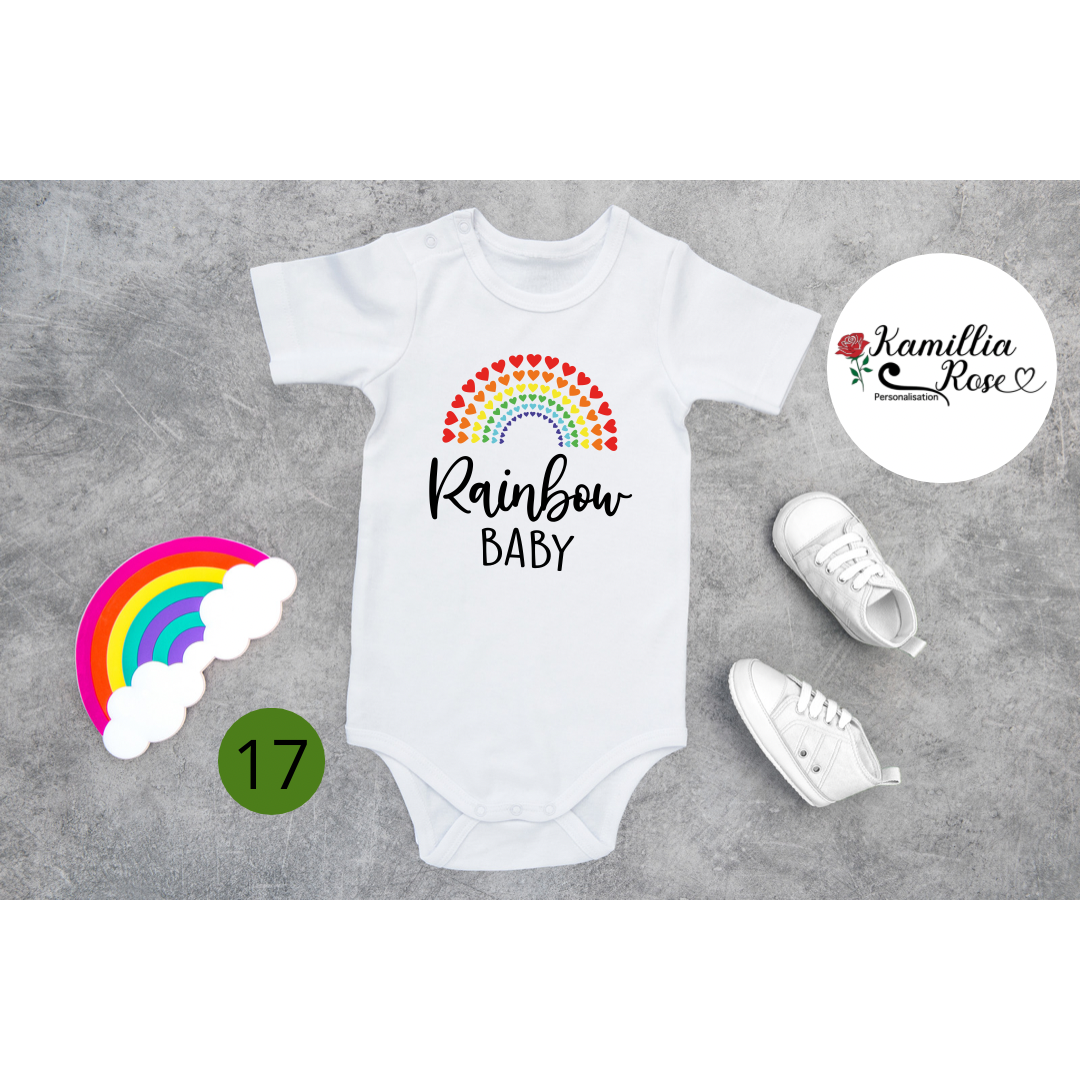 Rainbow Baby Vests