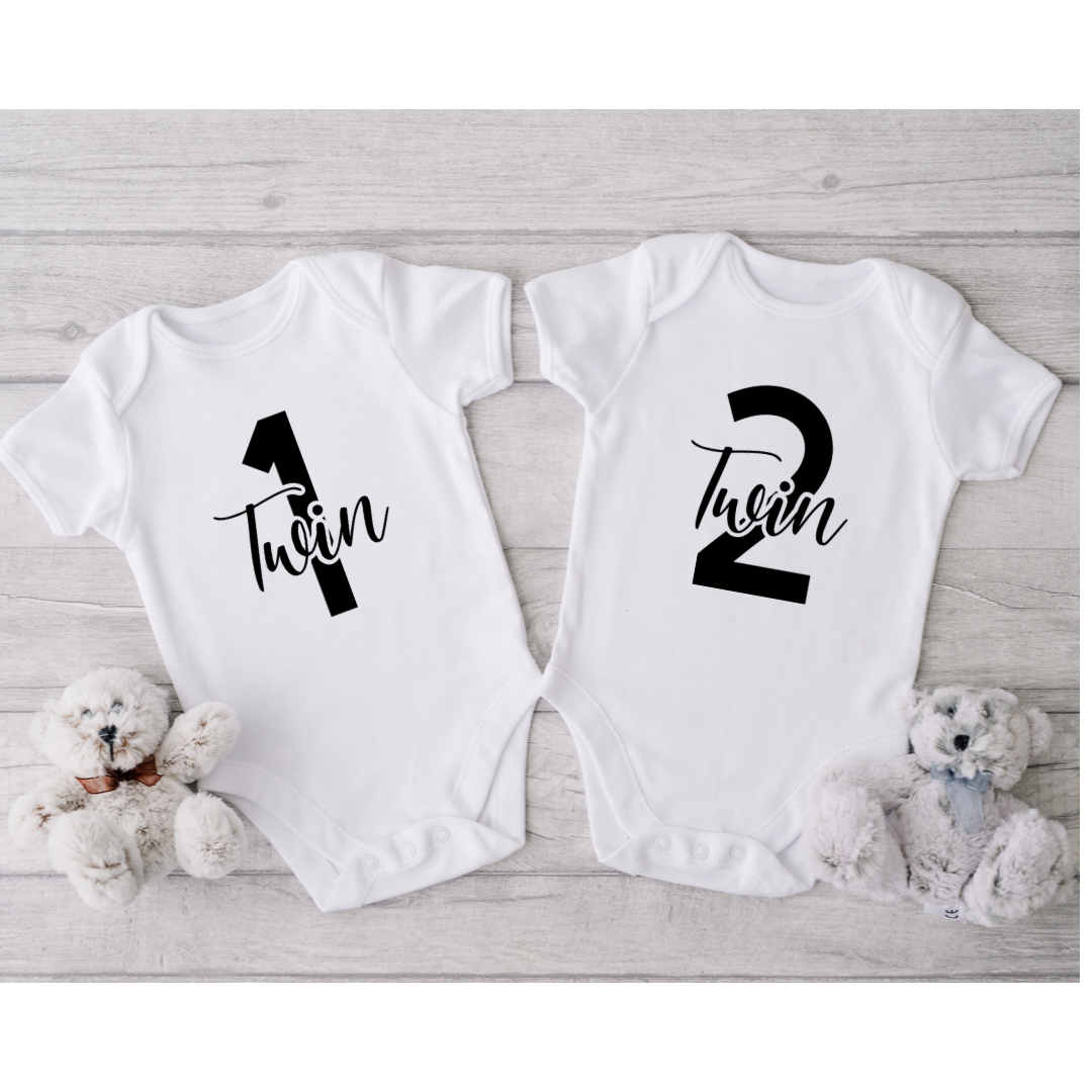 Twin 1 & Twin 2 - Baby Vests