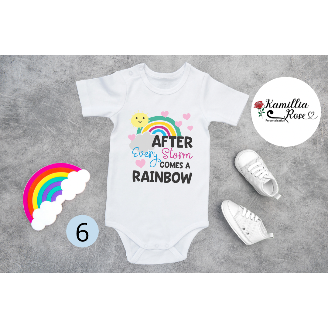 Rainbow Baby Vests