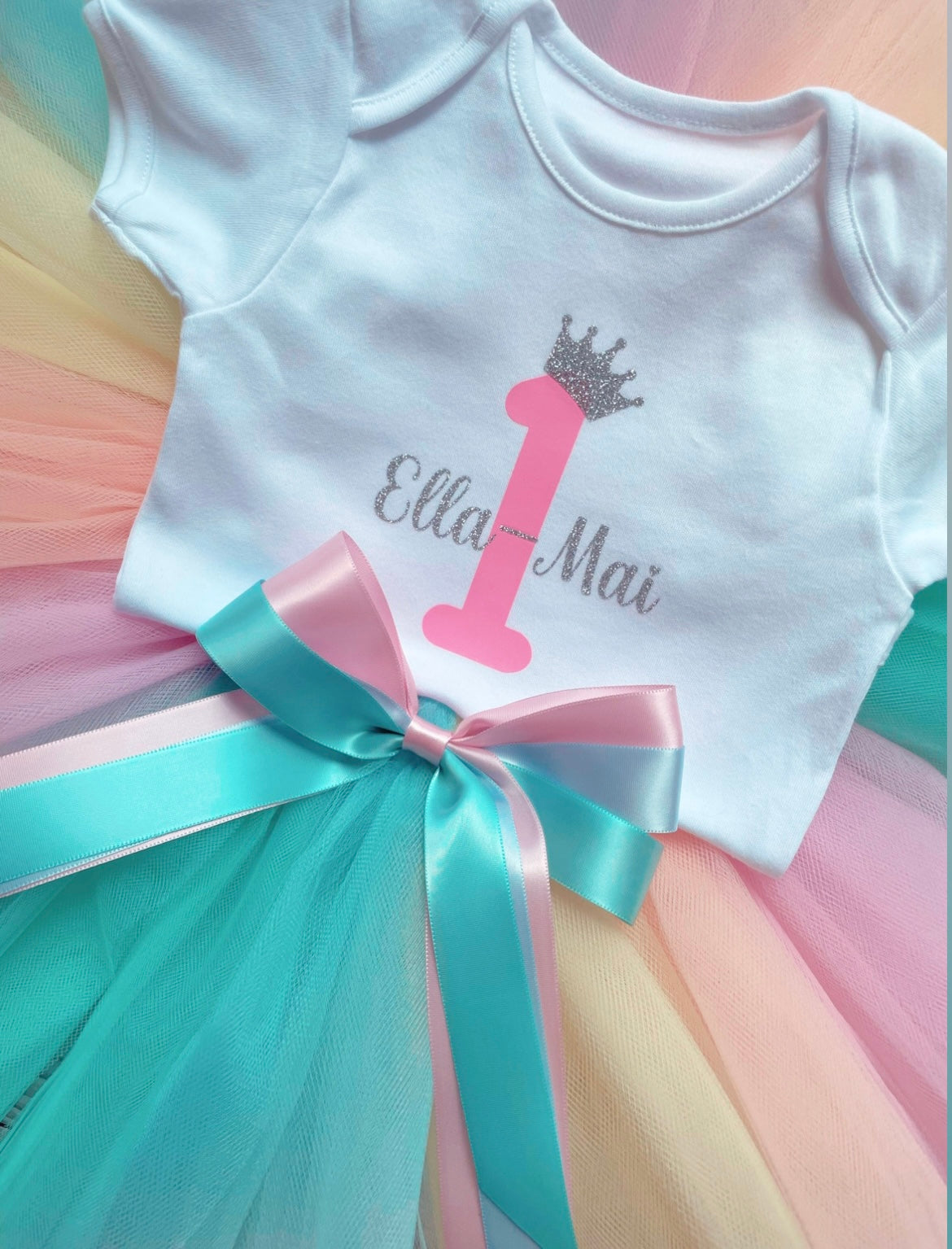 1st Birthday with Name - Personalised Baby Vest