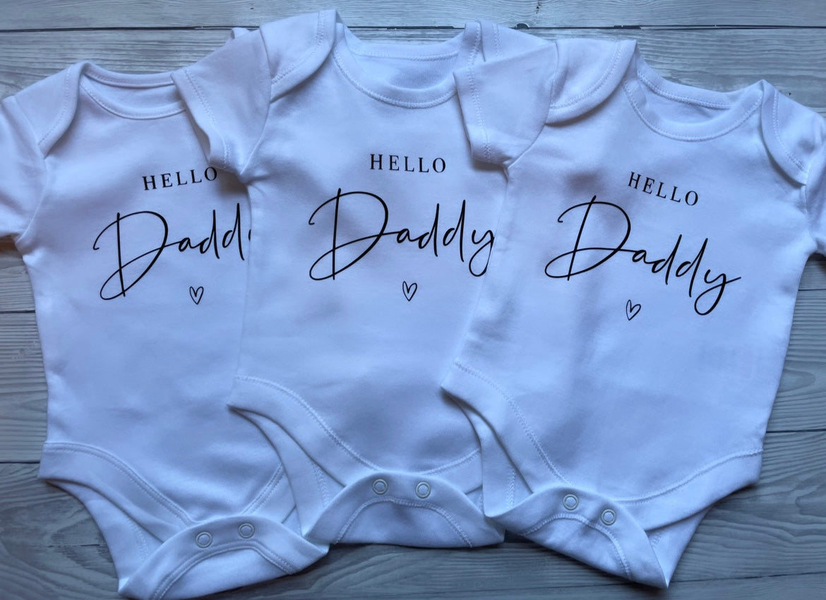 Hello Daddy - Baby Vest