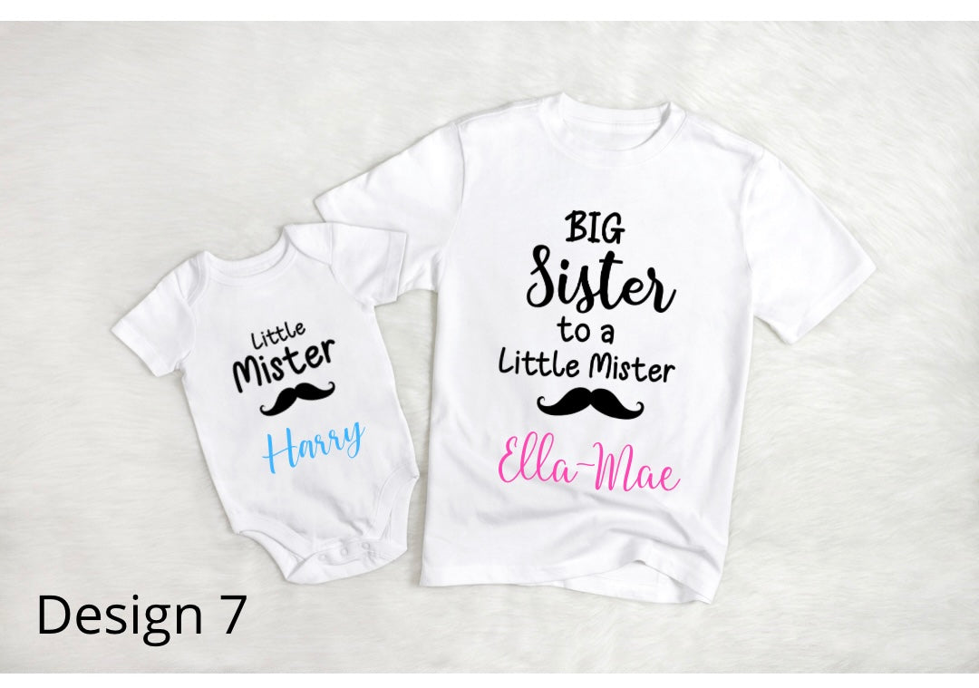 Big Sister, Little Mister - T-Shirt & Vest