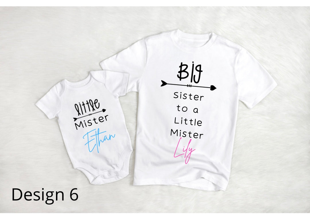 Big Sister, Little Mister - T-Shirt & Vest