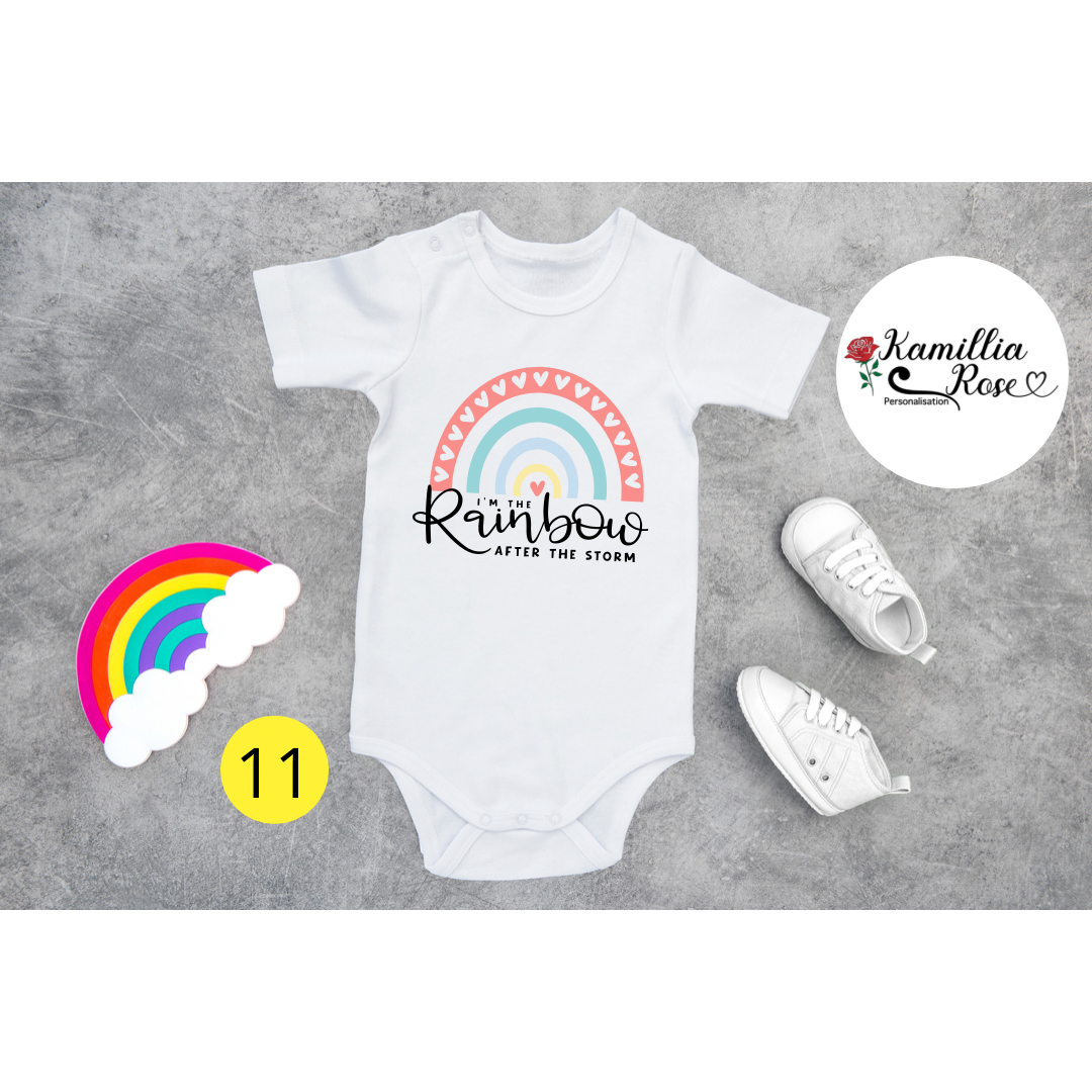 Rainbow Baby Vests