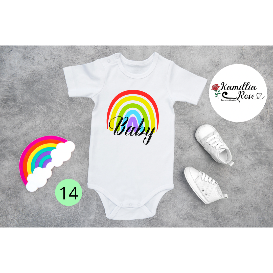 Rainbow Baby Vests