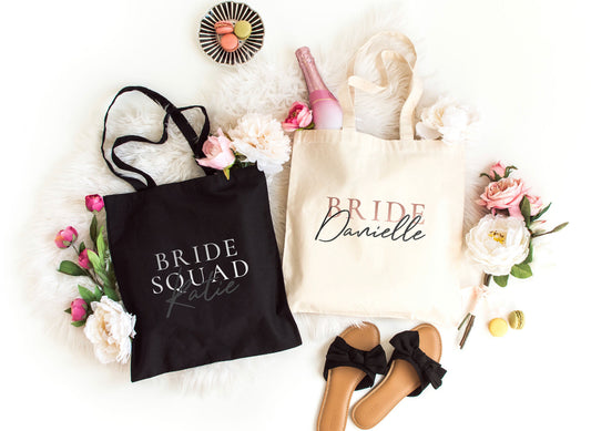 Bride Squad Tote Bags