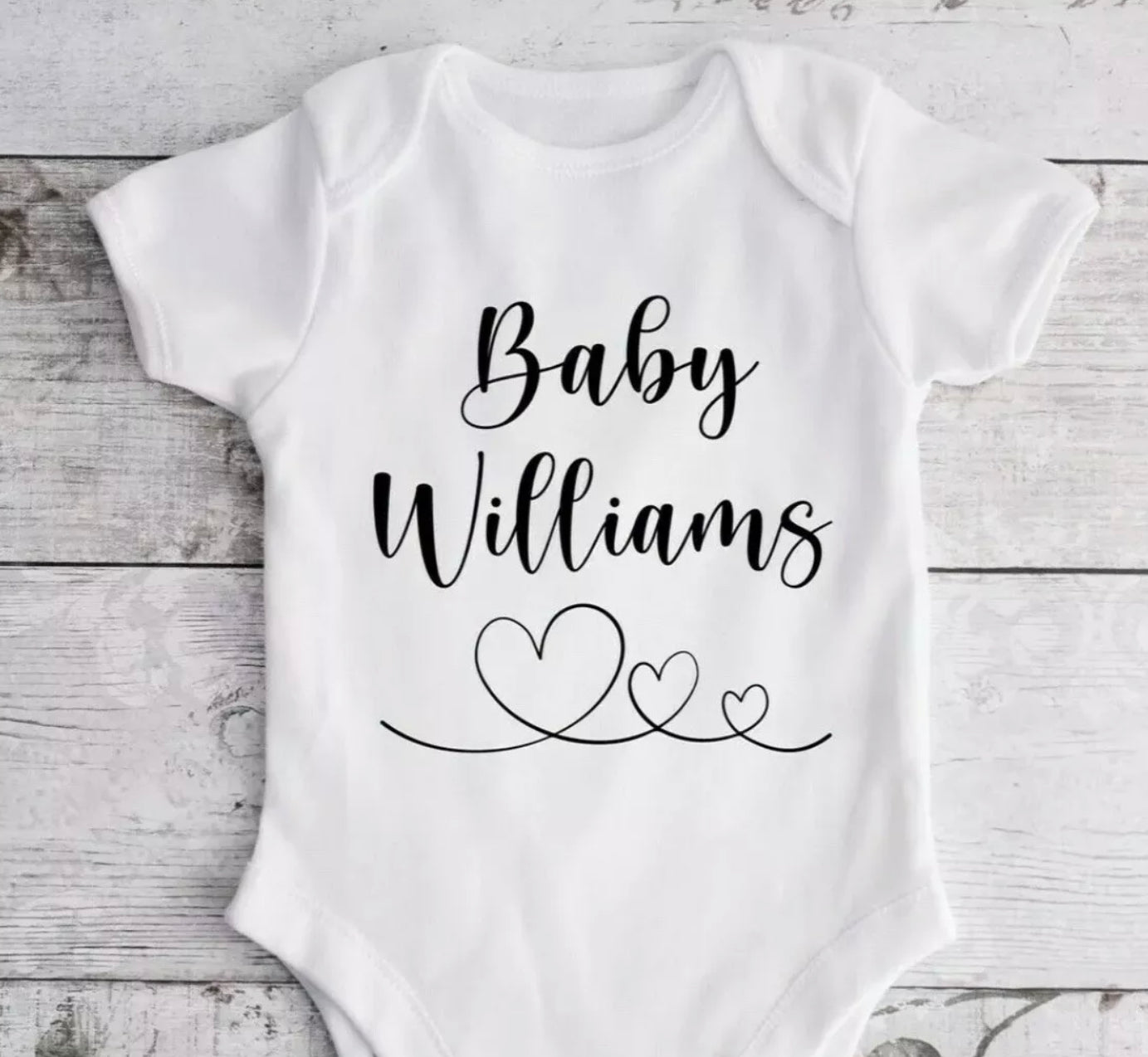 Baby & Surname- Personalised Baby Vest