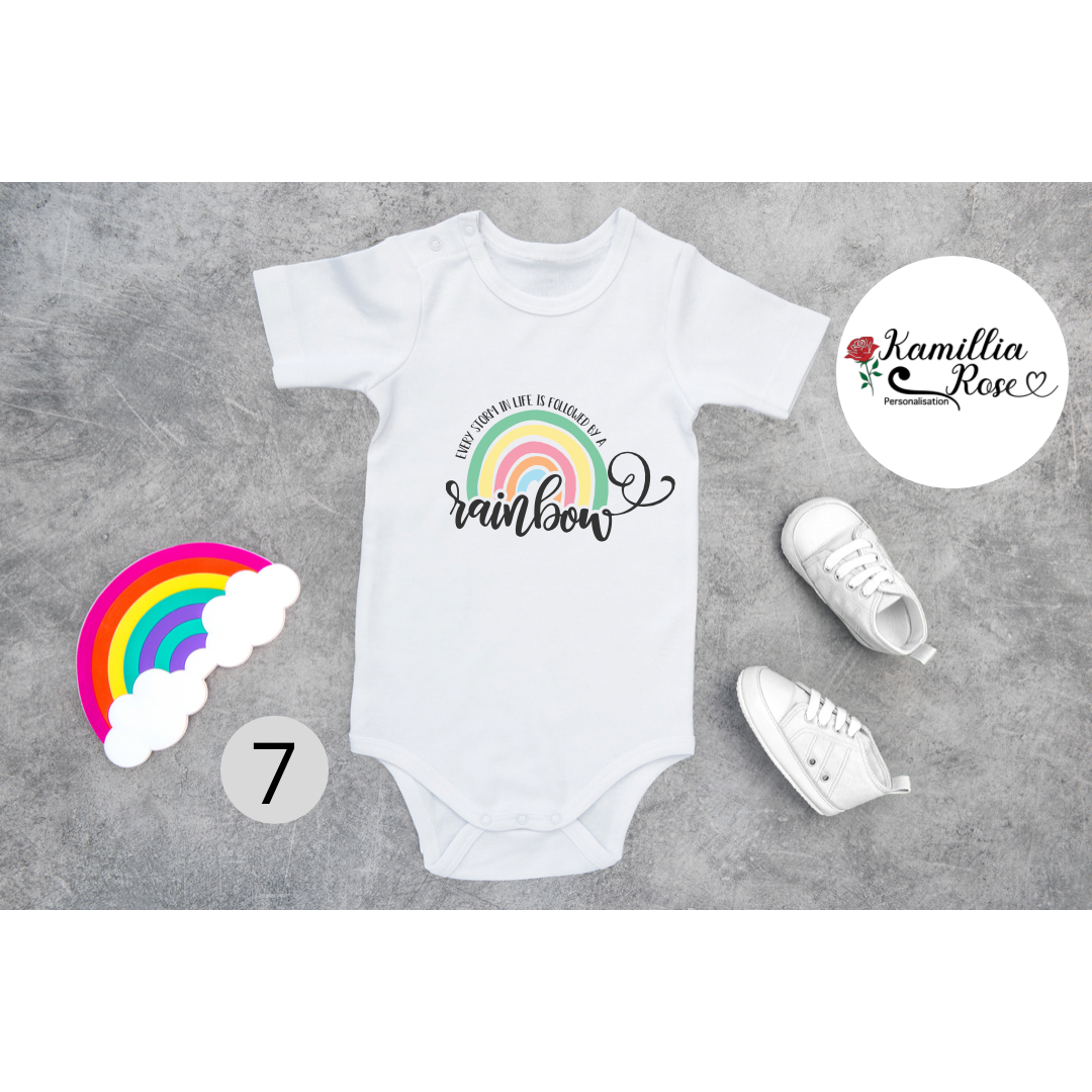 Rainbow Baby Vests